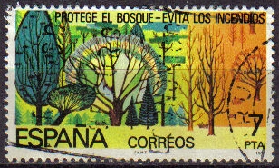 z vendido ESPAÑA 1978 2471 Sello Protección de la Naturaleza. Proteccion de los Bosques usado Espana Spain Espagne Spagna Spanje Spanien 